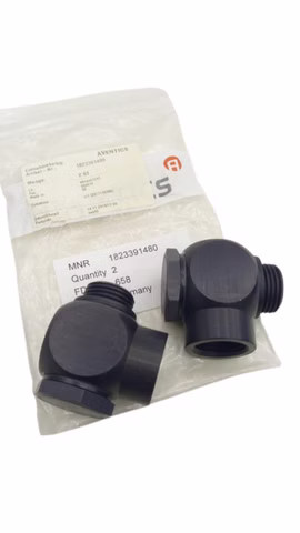 2x Aventics 1823391480 Winkelverschraubung Anschluss