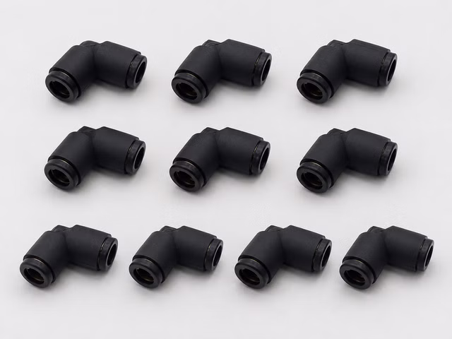 10x Winkel PV Steckverbinder Pneumatik Verbinder Ø8