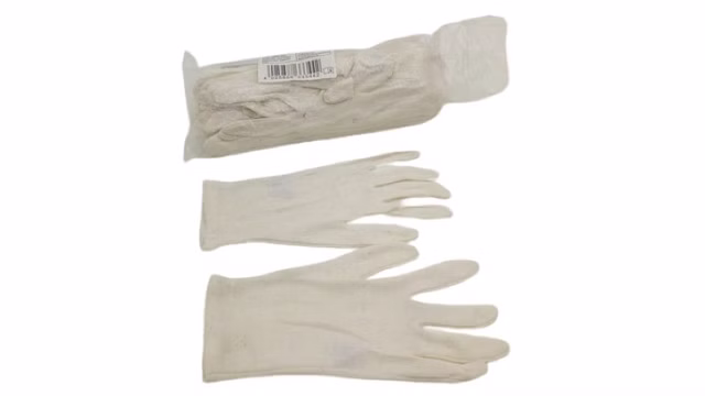 12x Helmut Feldtmann 0310 JILIN Baumwollhandschuhe Größe 10