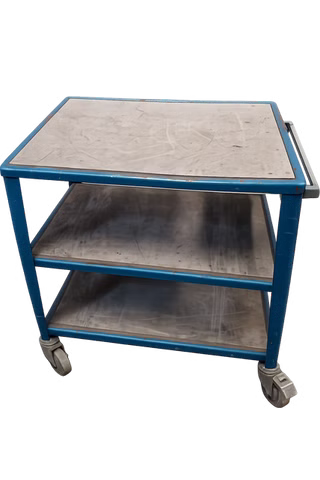 Werkstattwagen Rollwagen 3 Ebenen Steckdose 76,5x49,5x77cm