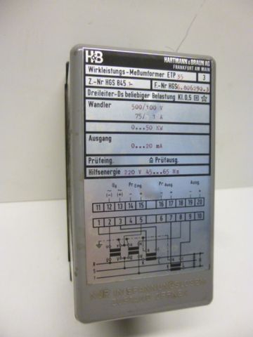 Hartmann & Braun ETP35 Wirkleistungs-Messumformer Messumformer