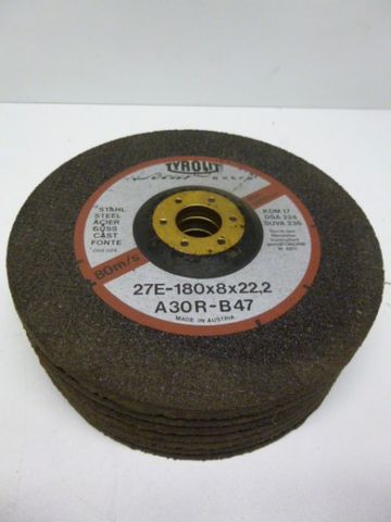 7x Tyrolit A 30 R-B47 Trennscheibe Flexscheibe Metall 180x8x22,2 mm | 180x8 27E