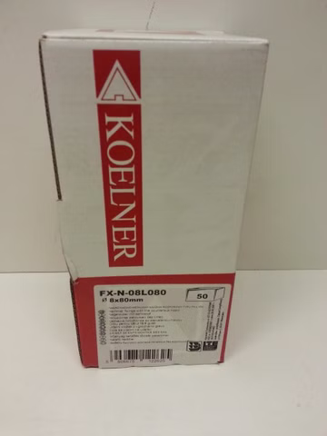 Koelner FX-N-08L080 Nageldübel Dübel 50 Stück
