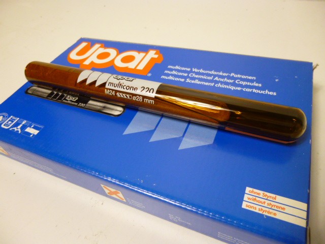 5x Upat Verbundanker 7973 Patrone Klebedübel UMV 220 M24 P - multicone 220 - Ø28