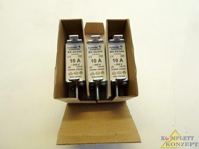 3 x SCHNEIDER NH-Sicherungseinsatz Sicherung Gr.00 500V 10A
