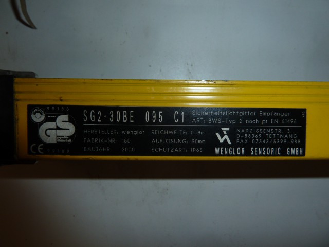 Wenglor SG2-30BE 095 C1 Lichtgitter Sicherheitsschranke SG230BE095C1 | SG230BE