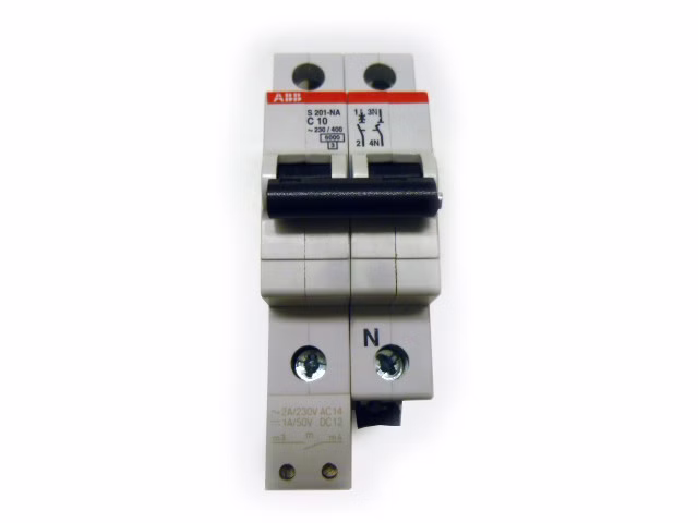 ABB Stotz S&J Sicherungsautomat Leitungsschutzschalter S201-C10NA