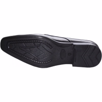 Men's black leather shoes feature an elegant design with a block heel and durable rubber sole. Made from 100% finest cowhide leather, these business moccasin shoes have a stylish short shaft. Available for online purchase now!