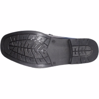 Stylish men's dark brown handmade leather shoes with a sturdy leather sole. Features a lace fastener, decorative leather strap, and a round-toe cap, crafted from the finest cowhide for comfort and durability.