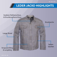 Experience the luxury of Premium Quality Men's Sheepskin Nappa-Leather Jacket. Made from the finest lamb nappa leather, soft and comfortable with a stylish design. Free next business-day delivery and worldwide returns.