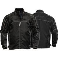 Motorradjacke textilien Kombi Jacke schwarz German Wear Shop