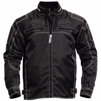 Revolutionieren Sie Ihre Motorrad-Ausrüstung mit der kombinierbaren schwarzen Jacke. Mit wasserabweisendem Cordura, verstellbarem Gürtel, geprüften Protektoren & herausnehmbarem Innenfutter. Premium-Qualität nicht verpassen!