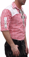 Side View Bavarian Traditional Shirt – Premium Comfortable Shirt for Lederhosen and Oktoberfest. Authentic Bavarian Costume Shirt with Elegant Embroidery. Shop This Classic Traditional Shirt Online Now for Men’s Festive German Style!