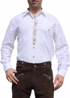 Men’s Bavarian Traditional Shirt Front View Men’s Bavarian Traditional Shirt – Premium Cotton Lederhosen Shirt with Elegant Embroidery. Perfect for Oktoberfest and Festivities. Buy This Authentic Bavarian Shirt Online Now for Timeless Style and Comfort!