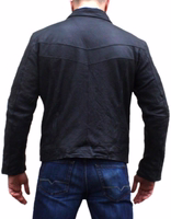 Experience timeless sophistication with our classic black leather jacket, crafted from soft lamb nappa leather. Designed by German Wear, it features a sleek front zipper and convenient lower pockets. Enjoy free next-day delivery with your purchase.