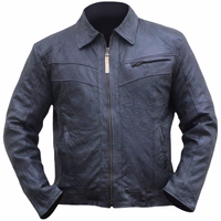 Showcasing an elegant design and stylish flair, this black leather jacket features soft lamb-nappa leather, functional pockets, and a sleek front zipper. Ideal for any occasion, it's crafted with care by German Wear.