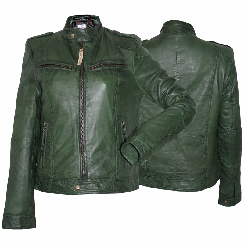Women's fashion Nappa leather jacket Green Discover the elegance of our premium green ladies leather jacket, Designed with both comfort and durability in mind, this jacket is ideal for everyday sophistication. Enjoy free worldwide returns and next-business-day delivery when you order now