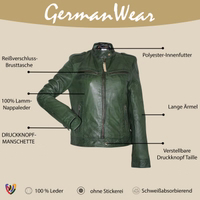 Verleihen Sie Ihrem Look Eleganz mit unserem Damen-Blazer aus Lammnappa-Leder. Gefertigt aus echtem Leder, vereint er Stil und Komfort – perfekt für jeden Anlass. Jetzt bestellen und KOSTENLOSE Lieferung am nächsten Werktag genießen!