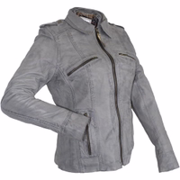 Ultimate premium classic Grey leather outfit. Add a touch of grace to your look with a lamb Nappa leather blazer. Designed for everyday wear, it features a classic button closure and practical pockets. Order now for fast and free delivery!