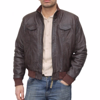 Experience ultimate luxury with our men's dark brown leather jacket. Crafted from 100% nappa lamb leather, it features a sleek zipper front and plenty of pocket space. Elevate your style—order now for fast, free worldwide delivery!