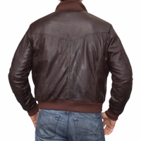 Stand out in this dark brown Nappa-leather jacket designed for the discerning gentleman. It combines timeless elegance with modern functionality, a sleek zipper front, and multiple pockets. Crafted by German Wear, it showcases impeccable craftsmanship.