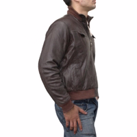 Introducing the Trend 520J: a premium dark brown leather jacket made from luxurious Lamb-Nappa leather. With a front zip for easy wear, it blends functionality and elegance. Order now for fast, free delivery and elevate your wardrobe!