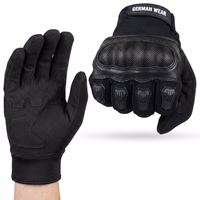 Motocross Motorbike Biker Summer Gloves Black Front & rear view of Premium Calfskin Gloves GW400G. Crafted from the finest calfskin, these black motorbike motorcycle gloves offer unmatched comfort and durability, ensuring a superior riding experience. In stock with free next-day delivery.