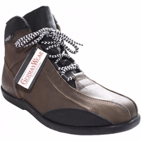 Premium Genuine Cowhide Leather Hiking Boots - Lace-Up Olive Ankle Boots, Finest Nubuck Leather, Durable German Wear, Perfect for Outdoor Adventures, Stylish and Comfortable Leather Boots