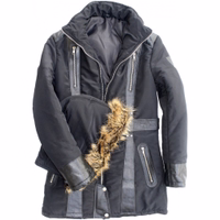 Black Ladies stylish Blazer Leather Jacket with extra shoulder padding and multiple pockets. Made from soft lamb-nappa leather for ultimate comfort. Designed by German Wear. Free next business-day delivery and worldwide returns.