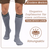 2nd-1530-ANG250-Grau-Gruen-Loferl-socks--Traditional-Bavarian-socks--Oktoberfest-socks--Knee-high-socks--Bavarian-calf-warmers-merino-wool--Bavarian-costume-socks-for-Oktoberfest--30cm-cal.jpg