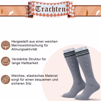 GrauGruen-1-1530-ANG250-Grau-Gruen-Loferl-socks--Traditional-Bavarian-socks--Oktoberfest-socks--Knee-high-socks--Bavarian-calf-warmers-merino-wool--Bavarian-costume-socks-for-Oktoberfest--.jpg