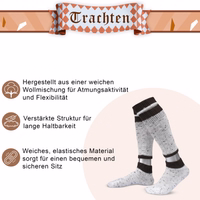 3rd-1569-ANG255-Hellbeige-meliert-Trachtensocken--Trachten-struemfe--Loferl--kniebund-socken--kniesocken--waden-waermer--trachtenmode-Wadenwaermer-ANG255-Hellbeige-meliert.jpg