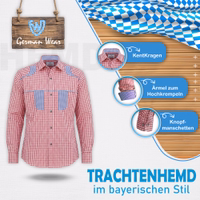 1-1574-GW1242-Red-Traditionelles-bayerisches-Hemd--Herren-Trachtenhemd--rot-blau-kariertes-Hemd--deutsches-Trachtenhemd--Hemd-zur-Lederhose--bayerisches-Kostuemhemd--traditionell-kariertes.jpg