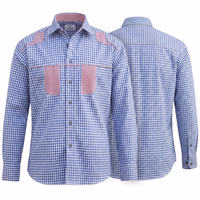 Main-1596-GW1242-Blue-Bayerisches-Trachtenhemd--Herren-Trachtenhemd-fuer-Lederhosen--traditionelles-Hemd-aus-100---Baumwolle--kariertes-bayerisches-Hemd--bequemes-Baumwollhemd-im-deutschen.jpg