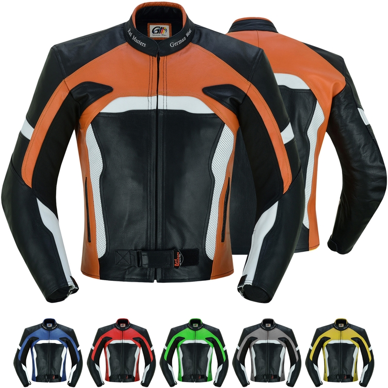 Cowhide Leather Combinable Motorcycle Jacket | German Wear Shop