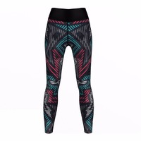 Robo ladies leggings Back View of Women's Fitness Leggings – Durable, Moisture-Wicking & Antibacterial Gymnastics Leggings – Comfortable Polyester Elastane Leggings for Training & Fashion – Perfect for Active Lifestyle & Everyday Wear