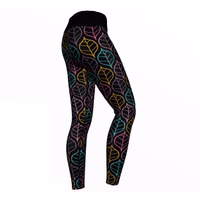 Kaufen Sie die Damen Art Leaves Hochleistungs-Sport- und Yoga-Leggings – Premium-Polyester, antibakterielle, dehnbare Gym-Leggings für maximalen Komfort und Langlebigkeit | Online-Shop