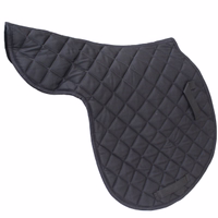 Vorderansicht German Wear Denim Pferdesattel Schwarze Satteldecke aus hochwertigem Denim mit fester Gurtbefestigung sorgt für Komfort und Stabilität beim Reiten jetzt online kaufen