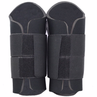 Rückansicht der German Wear Black Horse Leg Protection Gamaschen mit ergonomischer Passform und Klettverschluss für sicheren Halt und zuverlässigen Beinschutz jetzt kaufen