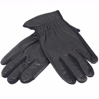 Vorderansicht der German Wear Leder Reithandschuhe in Schwarz mit strapazierfähigem atmungsaktivem Leder und flexiblem Design für maximalen Komfort und sicheren Halt bei jedem Ritt jetzt online kaufen