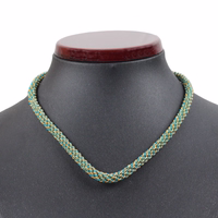 German Wear Metallkordel-Halskette Vorderansicht der schwarzen Stachu German Wear Metallseil-Halskette aus glänzendem Metall für traditionellen Herrenschmuck, jetzt online bestellen.