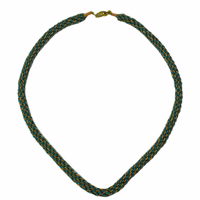 German Wear Metallkordel-Halskette Die German Wear Metallseil-Halskette mit 45 cm verdrehtem Metallseil und Türkisanhänger, ideal für Herren Mode-Schmuck, jetzt online erhältlich.