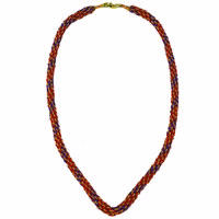 Die German Wear Traditional Cord Chain aus gedrehtem rot violett goldenem Metall betont echte bayerische Handwerkskunst ideal für traditionelle Dirndl Anhänger und festliche Outfits jetzt online erhalten