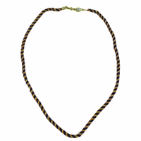 Die German Wear Bayerischer Traditioneller Kordelkette präsentiert feine Handarbeit mit langlebiger blau goldener Metallkordel ideal für Oktoberfest Schmuck und Trachtenmode jetzt online bestellen