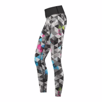 Seitenansicht der Damen Neo Grunge Sport Yoga Leggings von German Wear gefertigt aus Polyester Elasthan mit hoher Dehnbarkeit atmungsaktiv und schweißableitend perfekt für Sport jetzt online bestellen