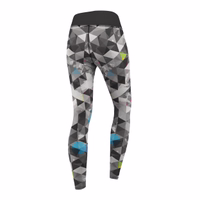 Rückansicht der Damen Neo Grunge Sport Yoga Leggings von German Wear flexible atmungsaktive Sportleggings für Frauen ideal für Yoga Fitness Laufen oder Freizeitmode jetzt kaufen online