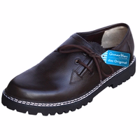 German Wear Traditional Costume – The Original: Handmade Bavarian traditional shoes crafted from finest lamb nappa leather, featuring block heel, short shaft, round toe cap, and classic lace fastener for authentic style.