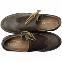 Step into timeless elegance with these traditional German shoes in a cracker color. Featuring lace fastening, durable construction, and a rubber sole for comfort and stability. With 'German Wear' inner lining, order now and get sophisticated style today!