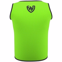 Rückansicht der German Wear 10er-Pack Fußball-Leibchen in Grün, aus strapazierfähigem Mesh-Gewebe mit kurzen Ärmeln und atmungsaktivem Design – hält Spieler beim Training und Übungseinheiten kühl. Jetzt kaufen!