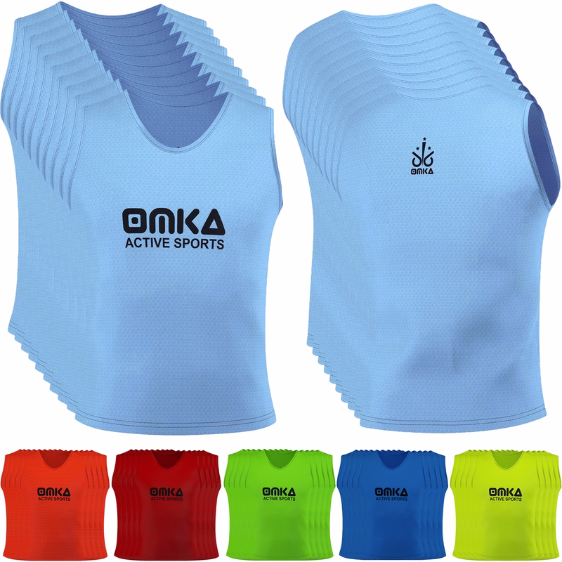 10 Piece OMKA Soccer Training Leotard Marking Shirt Football Leotard For Kids Youth And Adults
